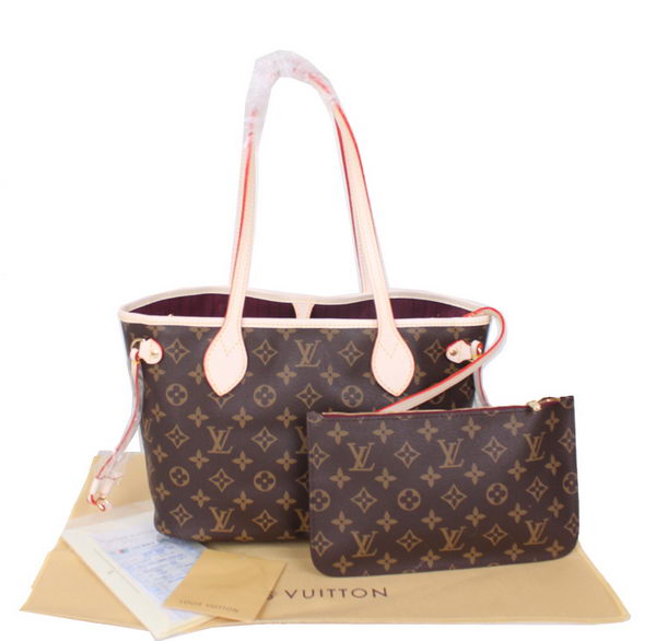 Louis Vuitton Monogram Canvas Neverfull PM M41001 Fuchsia Louis Vuitton Monogram Canvas Neverfull PM M41001 Fuchsia