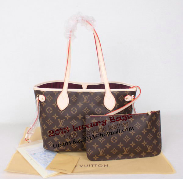Louis Vuitton Monogram Canvas Neverfull PM M41001 Fuchsia Louis Vuitton Monogram Canvas Neverfull PM M41001 Fuchsia