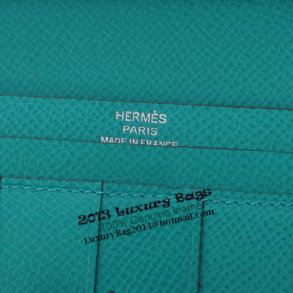 Hermes Bearn Japonaise Bi-Fold Wallet Original Leather A208 Light Green Hermes Bearn Japonaise Bi-Fold Wallet Original Leather A208 Light Green