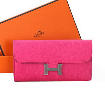 Hermes Constance Long Wallets Original Calfskin Leather A909 Peach Hermes Constance Long Wallets Original Calfskin Leather A909 Peach