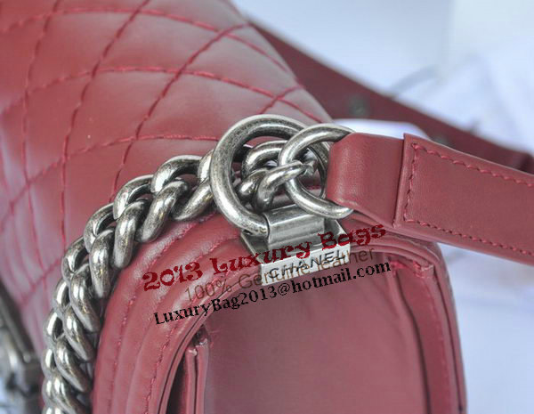 Chanel Boy Flap Shoulder Bag Original Calfskin Leather A67086 Burgundy Chanel Boy Flap Shoulder Bag Original Calfskin Leather A67086 Burgundy
