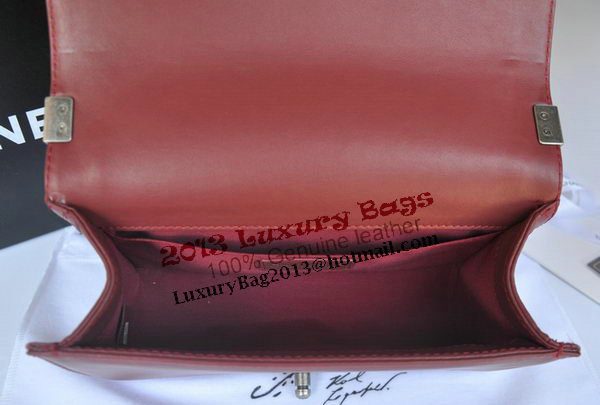 Chanel Boy Flap Shoulder Bag Original Calfskin Leather A67086 Burgundy Chanel Boy Flap Shoulder Bag Original Calfskin Leather A67086 Burgundy