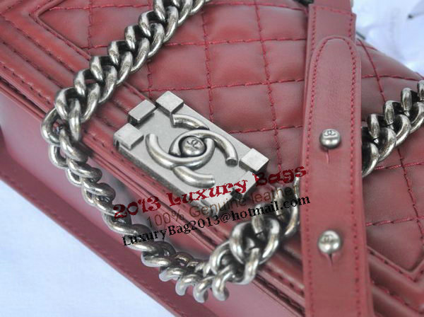 Chanel Boy Flap Shoulder Bag Original Calfskin Leather A67086 Burgundy Chanel Boy Flap Shoulder Bag Original Calfskin Leather A67086 Burgundy
