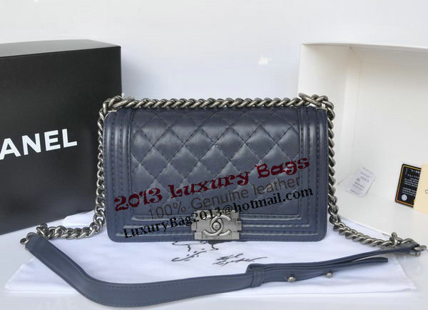 Chanel Boy Flap Shoulder Bag Original Calfskin Leather A67086 RoyalBlue Chanel Boy Flap Shoulder Bag Original Calfskin Leather A67086 RoyalBlue