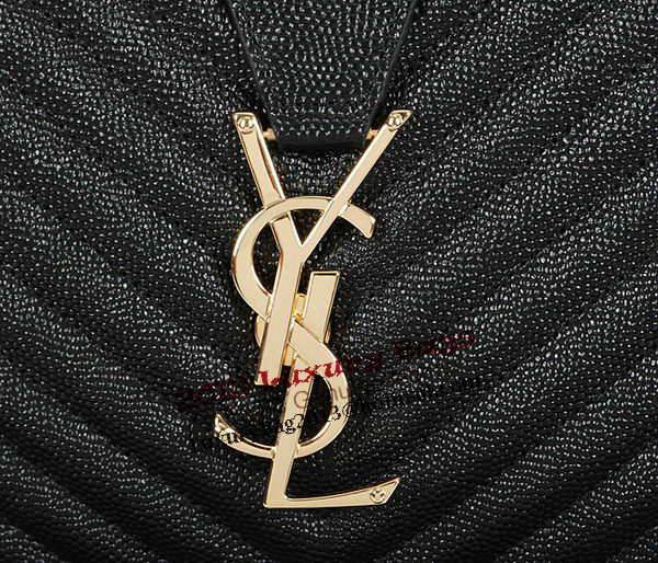 Yves Saint Laurent Classic Monogramme Shopping Bag Y9150 Apricot&Blue&Black Yves Saint Laurent Classic Monogramme Shopping Bag Y9150 Apricot&Blue&Black