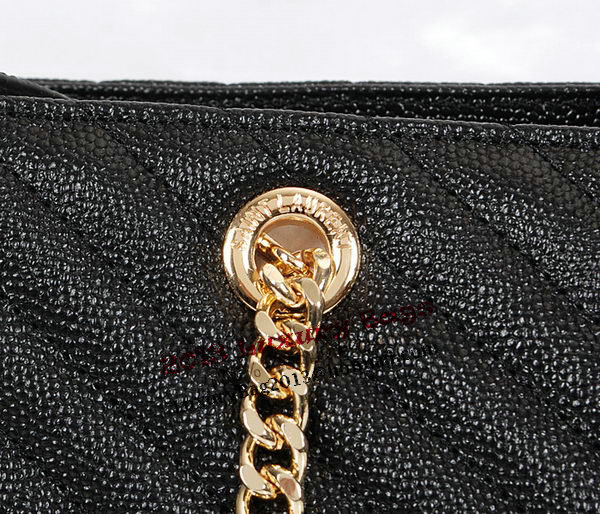 Yves Saint Laurent Classic Monogramme Shopping Bag Y9150 Apricot&Blue&Black Yves Saint Laurent Classic Monogramme Shopping Bag Y9150 Apricot&Blue&Black