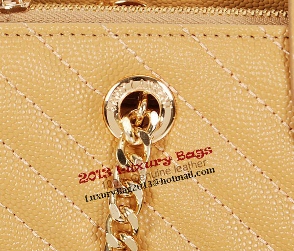 Yves Saint Laurent Classic Monogramme Shopping Bag Y9150 Apricot&Blue&Black Yves Saint Laurent Classic Monogramme Shopping Bag Y9150 Apricot&Blue&Black