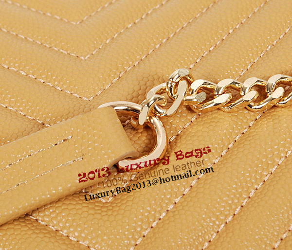 Yves Saint Laurent Classic Monogramme Shopping Bag Y9150 Apricot&Blue&Black Yves Saint Laurent Classic Monogramme Shopping Bag Y9150 Apricot&Blue&Black