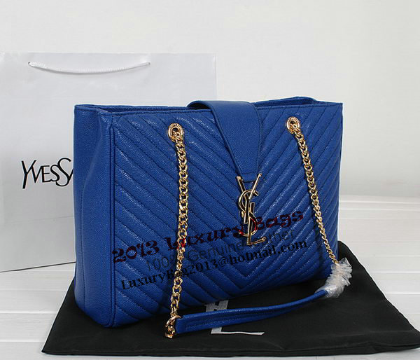 Yves Saint Laurent Classic Monogramme Shopping Bag Y9150 Apricot&Blue&Black Yves Saint Laurent Classic Monogramme Shopping Bag Y9150 Apricot&Blue&Black