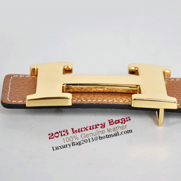 Hermes Camel Bovine Jugular Veins Belt HR1006A Gold Hermes Camel Bovine Jugular Veins Belt HR1006A Gold