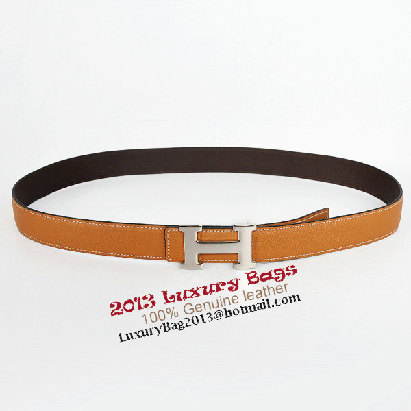 Hermes Dark Brown Bovine Jugular Veins Belt HR1008B Silver Hermes Dark Brown Bovine Jugular Veins Belt HR1008B Silver