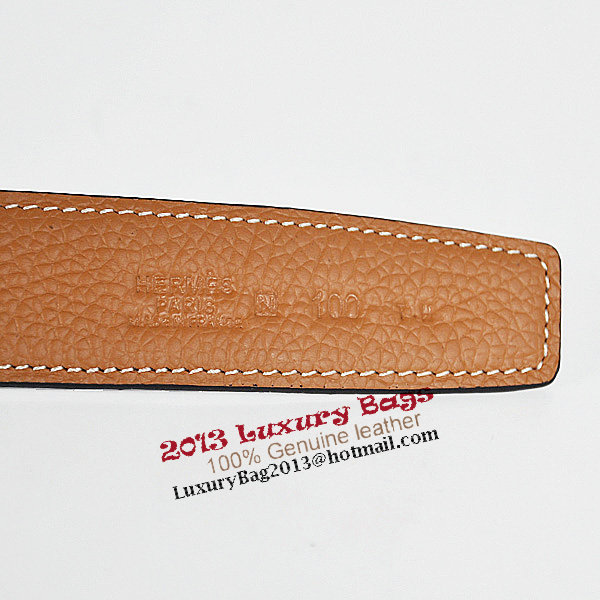 Hermes Dark Brown Bovine Jugular Veins Belt HR1008B Silver Hermes Dark Brown Bovine Jugular Veins Belt HR1008B Silver