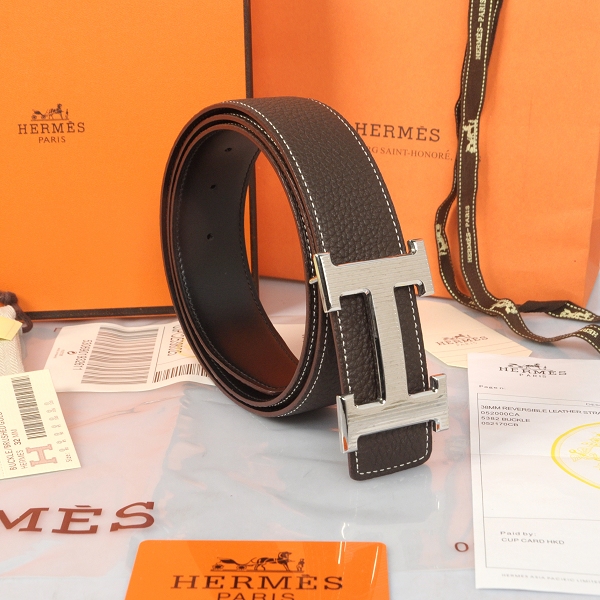 Hermes Imported Belt HR1002D Dark Brown Hermes Imported Belt HR1002D Dark Brown