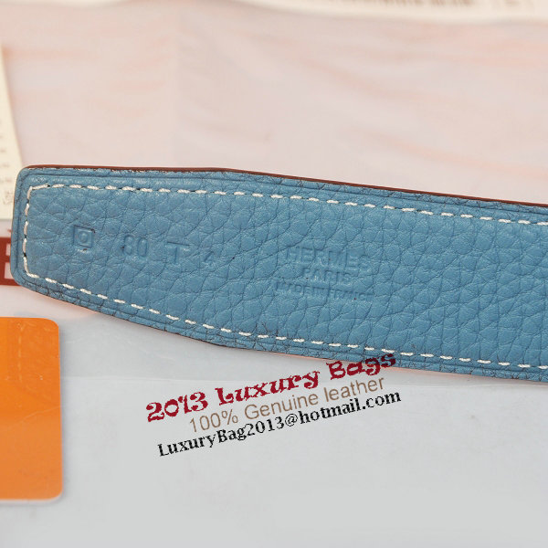 Hermes Imported Belt HR1002I Light Blue Hermes Imported Belt HR1002I Light Blue