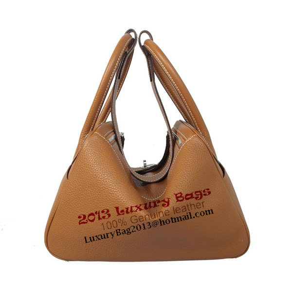 Hermes Lindy 30CM Wheat Grainy Leather Havanne Shoulder Bag Hermes Lindy 30CM Wheat Grainy Leather Havanne Shoulder Bag