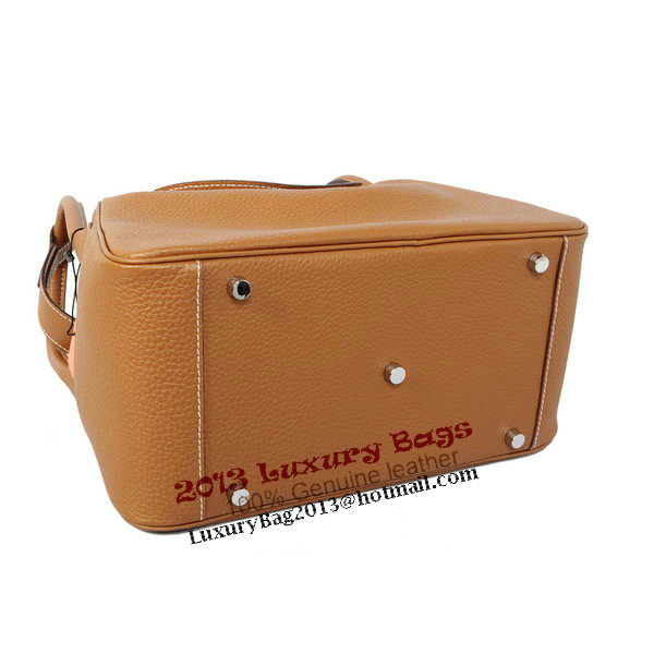 Hermes Lindy 30CM Wheat Grainy Leather Havanne Shoulder Bag Hermes Lindy 30CM Wheat Grainy Leather Havanne Shoulder Bag