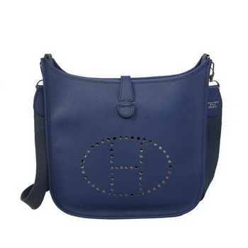Hermes Evelyne Messenger Bag H1608 Dark Blue Hermes Evelyne Messenger Bag H1608 Dark Blue