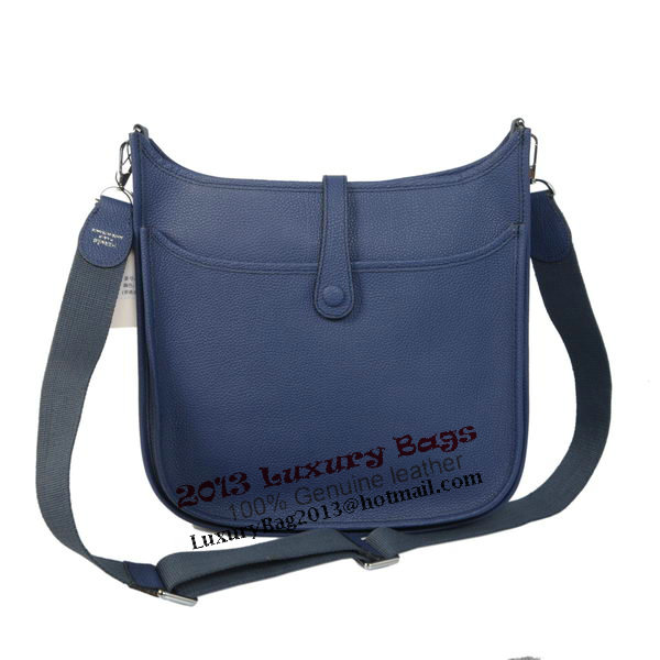 Hermes Evelyne Messenger Bag H1608 Dark Blue Hermes Evelyne Messenger Bag H1608 Dark Blue