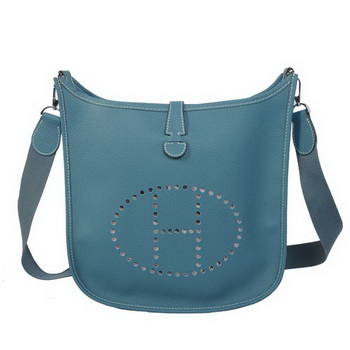 Hermes Evelyne Messenger Bag H1608 Light Blue Hermes Evelyne Messenger Bag H1608 Light Blue