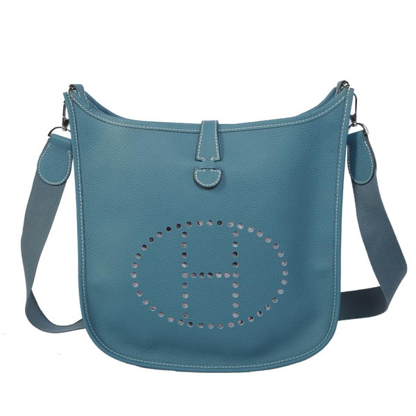 Hermes Evelyne Messenger Bag H1608 Light Blue Hermes Evelyne Messenger Bag H1608 Light Blue