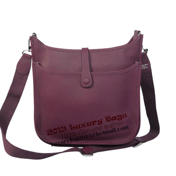 Hermes Evelyne Messenger Bag H1608 Purple Hermes Evelyne Messenger Bag H1608 Purple