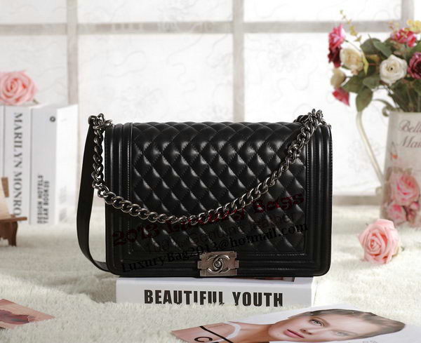 Chanel Boy Flap Shoulder Bag in Original Leather A67087 Black Chanel Boy Flap Shoulder Bag in Original Leather A67087 Black