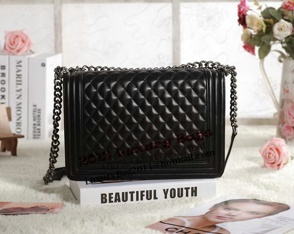 Chanel Boy Flap Shoulder Bag in Original Leather A67087 Black Chanel Boy Flap Shoulder Bag in Original Leather A67087 Black