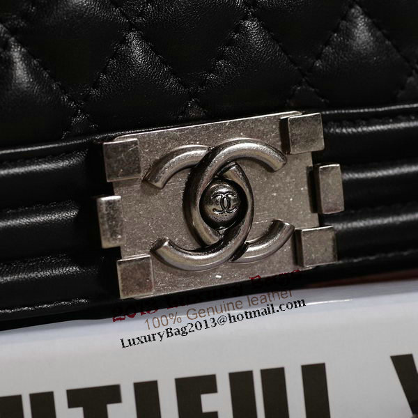 Chanel Boy Flap Shoulder Bag in Original Leather A67087 Black Chanel Boy Flap Shoulder Bag in Original Leather A67087 Black
