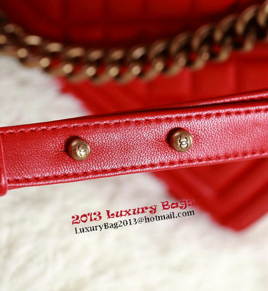 Chanel Boy Flap Shoulder Bag in Red Original Leather Gold Chanel Boy Flap Shoulder Bag in Red Original Leather Gold