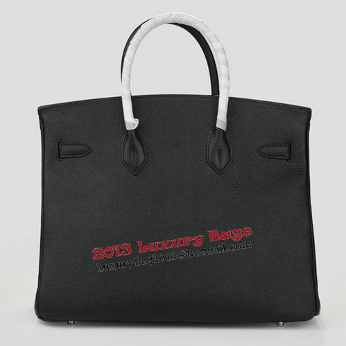 Hermes Birkin 35CM Tote Bag Black Original Leather H35 Silver Hermes Birkin 35CM Tote Bag Black Original Leather H35 Silver