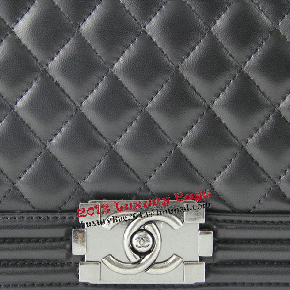 Chanel Boy 2014 Flap Shoulder Bag in Original Sheepskin A67086 Black Chanel Boy 2014 Flap Shoulder Bag in Original Sheepskin A67086 Black
