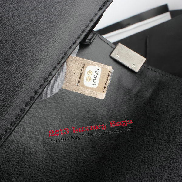 Boy Chanel Flap Shoulder Bag Black Original Leather A67086 Silver Boy Chanel Flap Shoulder Bag Black Original Leather A67086 Silver