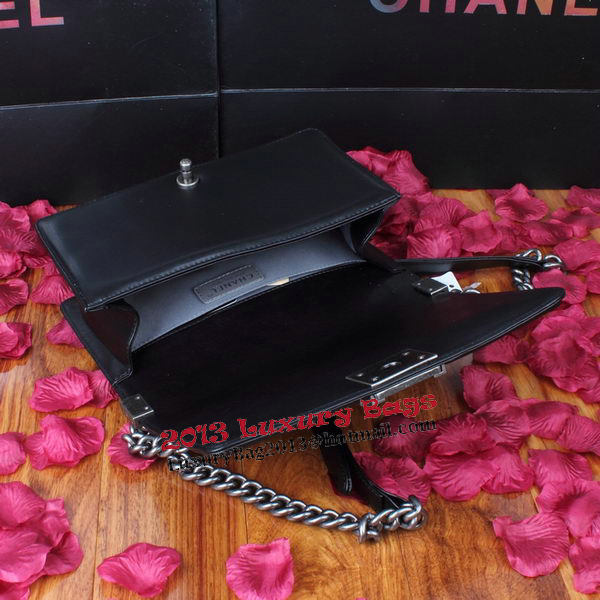Boy Chanel Flap Shoulder Bag Black Original Leather A67086 Silver Boy Chanel Flap Shoulder Bag Black Original Leather A67086 Silver
