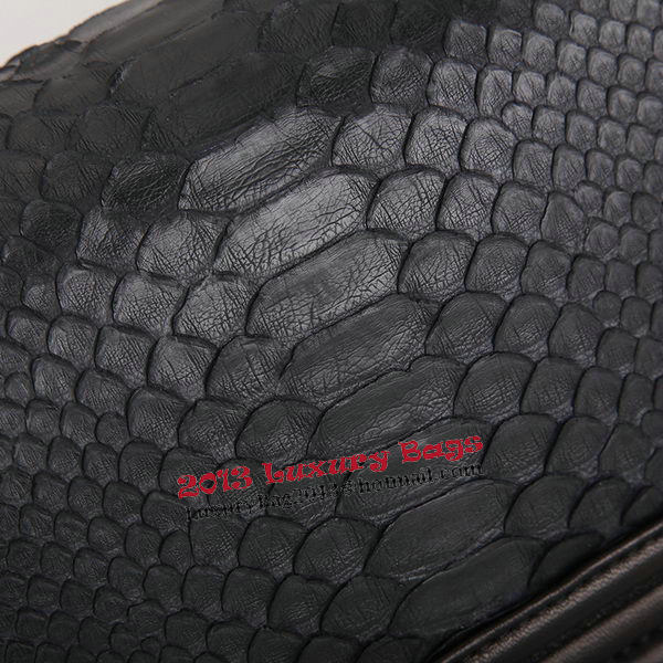 Boy Chanel Flap Shoulder Bag Black Original Snake Leather A67086 Gold Boy Chanel Flap Shoulder Bag Black Original Snake Leather A67086 Gold