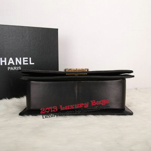 Boy Chanel Flap Shoulder Bag Black Original Snake Leather A67086 Gold Boy Chanel Flap Shoulder Bag Black Original Snake Leather A67086 Gold