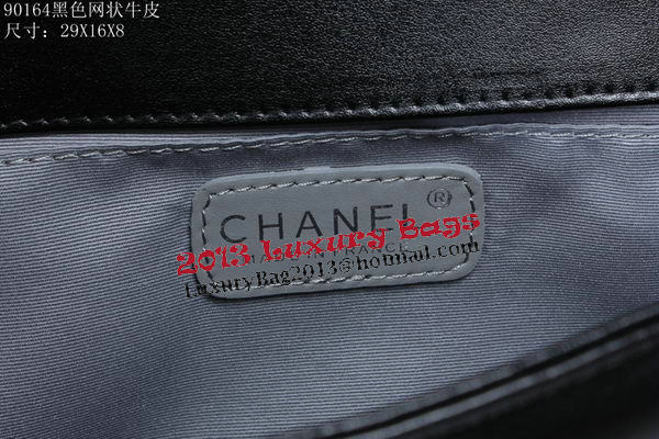 Chanel Boy Flap Shoulder Bag in Calfskin Leather A90164 Black Chanel Boy Flap Shoulder Bag in Calfskin Leather A90164 Black