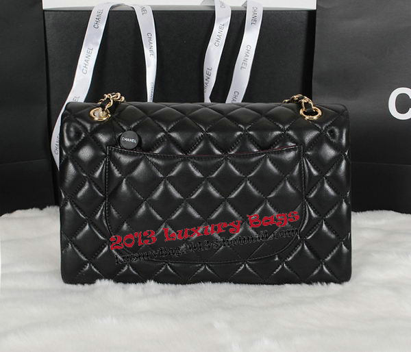 Chanel Classic Flap Bag Black Original Sheepskin Leather A1118 Gold Chanel Classic Flap Bag Black Original Sheepskin Leather A1118 Gold