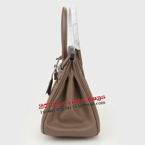 Hermes Birkin 25CM Tote Bags Dark Grey Original Leather Silver Hermes Birkin 25CM Tote Bags Dark Grey Original Leather Silver