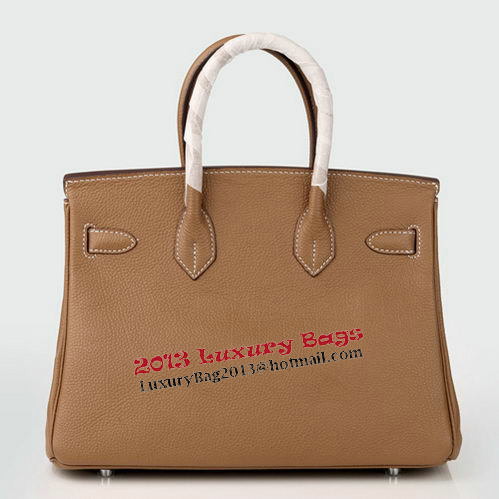 Hermes Birkin 30CM Tote Bag Camel Original Leather H30 Silver Hermes Birkin 30CM Tote Bag Camel Original Leather H30 Silver