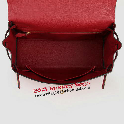 Hermes Kelly 32cm Shoulder Bag Burgundy Original Leather K32 Gold Hermes Kelly 32cm Shoulder Bag Burgundy Original Leather K32 Gold