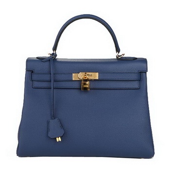 Hermes Kelly 32cm Shoulder Bag Dark Blue Original Leather K32 Gold Hermes Kelly 32cm Shoulder Bag Dark Blue Original Leather K32 Gold
