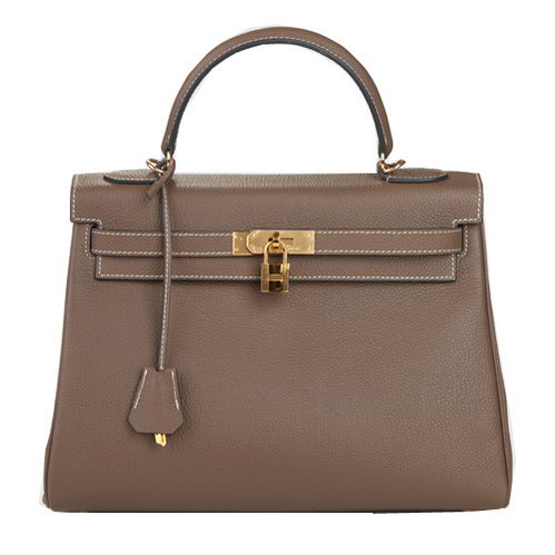 Hermes Kelly 32cm Shoulder Bag Dark Grey Original Leather K32 Gold Hermes Kelly 32cm Shoulder Bag Dark Grey Original Leather K32 Gold