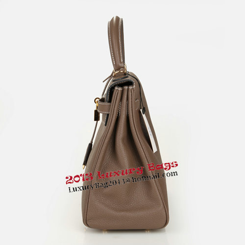 Hermes Kelly 32cm Shoulder Bag Dark Grey Original Leather K32 Gold Hermes Kelly 32cm Shoulder Bag Dark Grey Original Leather K32 Gold