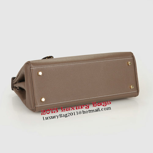 Hermes Kelly 32cm Shoulder Bag Dark Grey Original Leather K32 Gold Hermes Kelly 32cm Shoulder Bag Dark Grey Original Leather K32 Gold