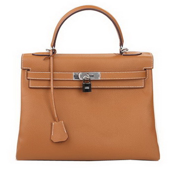 Hermes Kelly 32cm Shoulder Bag Wheat Original Leather K32 Silver Hermes Kelly 32cm Shoulder Bag Wheat Original Leather K32 Silver