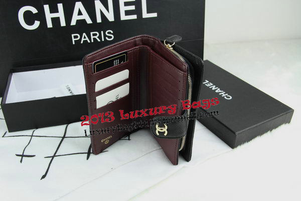 Chanel Matelasse Bi-Fold Wallet in Original Cannage Pattern A48667 Black Chanel Matelasse Bi-Fold Wallet in Original Cannage Pattern A48667 Black