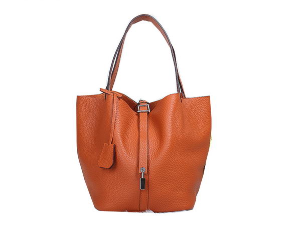 Hermes Picotin Lock MM Bag in Original Leather Orange Hermes Picotin Lock MM Bag in Original Leather Orange