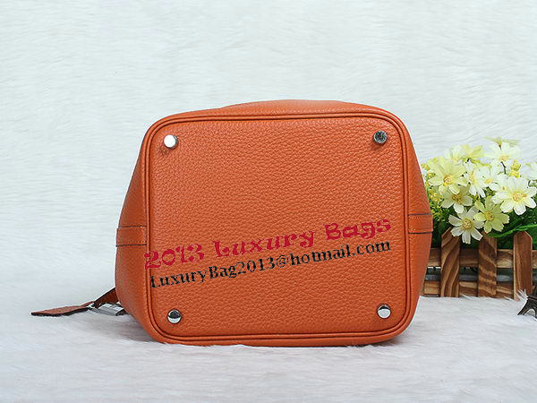 Hermes Picotin Lock MM Bag in Original Leather Orange Hermes Picotin Lock MM Bag in Original Leather Orange