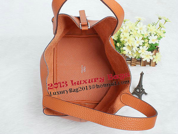 Hermes Picotin Lock MM Bag in Original Leather Orange Hermes Picotin Lock MM Bag in Original Leather Orange