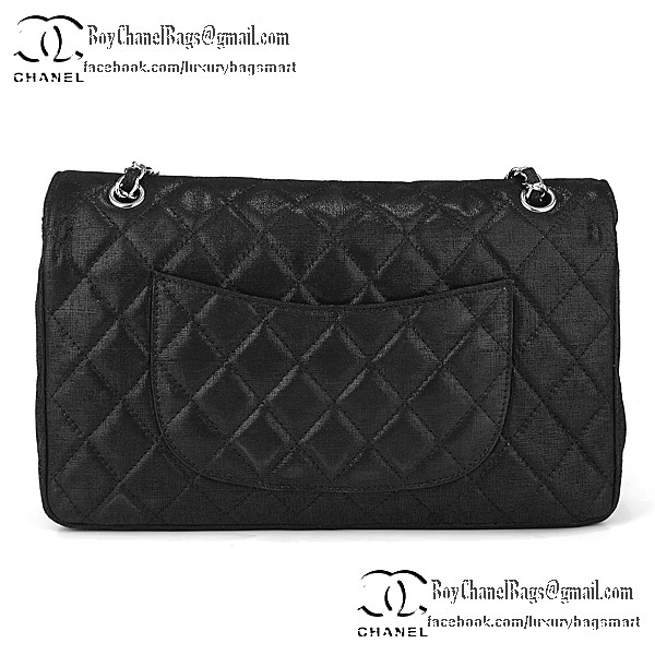 Chanel Classic Flap Bag 2.55 Series Original Grain Leather CHA1112 Black Chanel Classic Flap Bag 2.55 Series Original Grain Leather CHA1112 Black